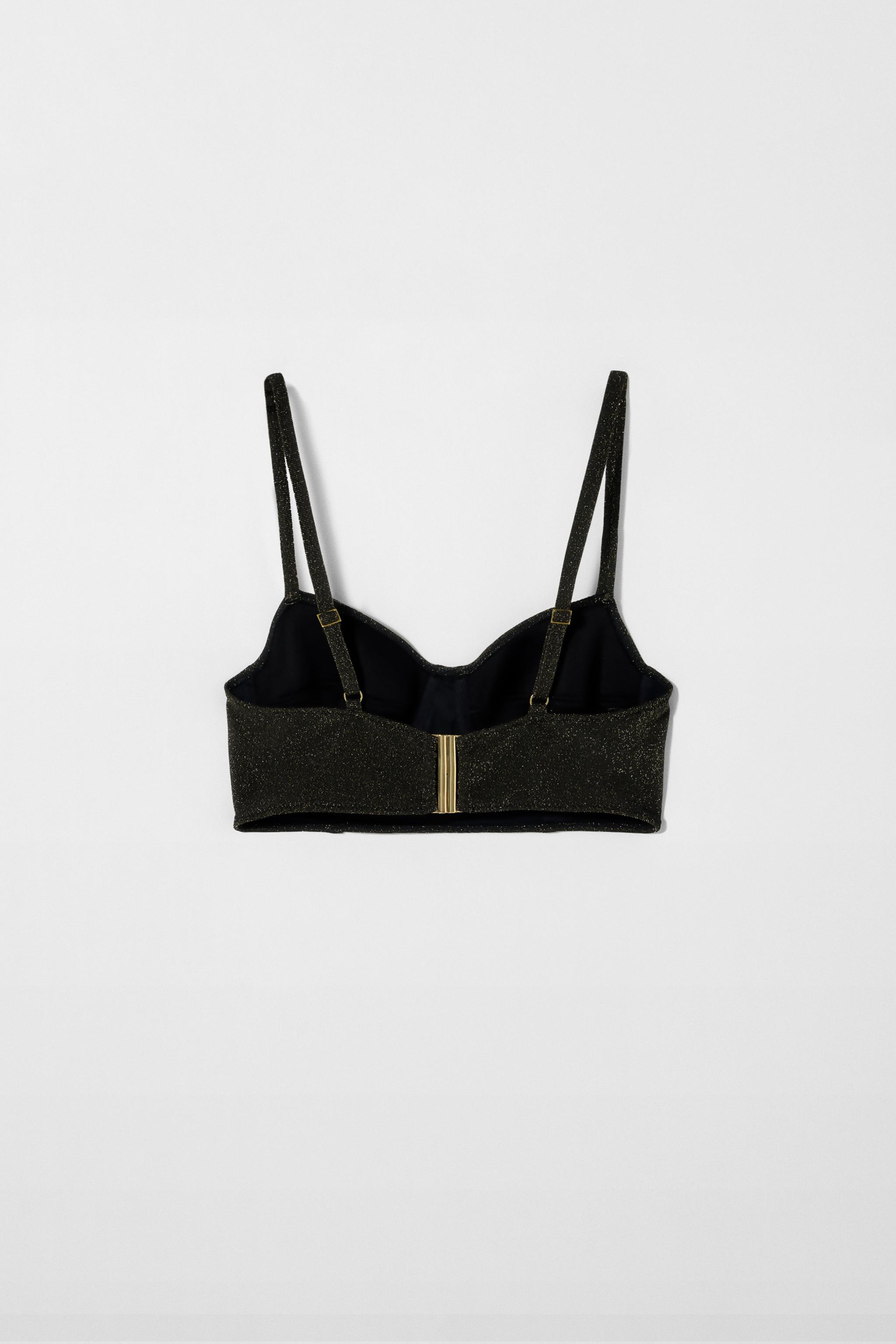 SHINY BIKINI TOP KATE MOSS X ZARA